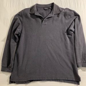 Charcoal Jos. A. Bank Long Sleeve Polo